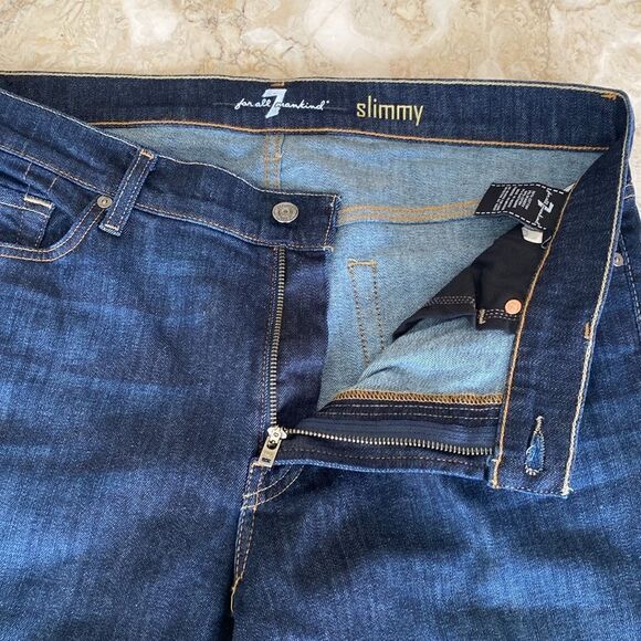 7 For All Mankind Slimmy Straight Leg Stretch Jeans - Picture 11 of 14
